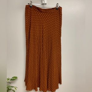 H&M polka dot midi skirt